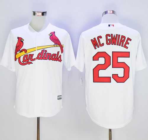St. Louis Cardinals #25 Mark McGwire White New Cool Base Stitched Baseball Jersey,We sell and wholesale St. Louis Cardinals #25 Mark McGwire White New Cool Base Stitched Baseball Jersey on line form chian!